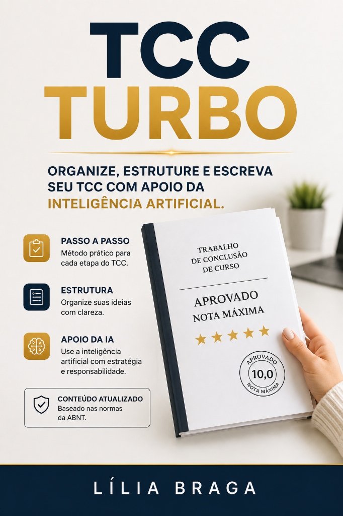 Capa do Ebook TCC TURBO por Lília Braga
